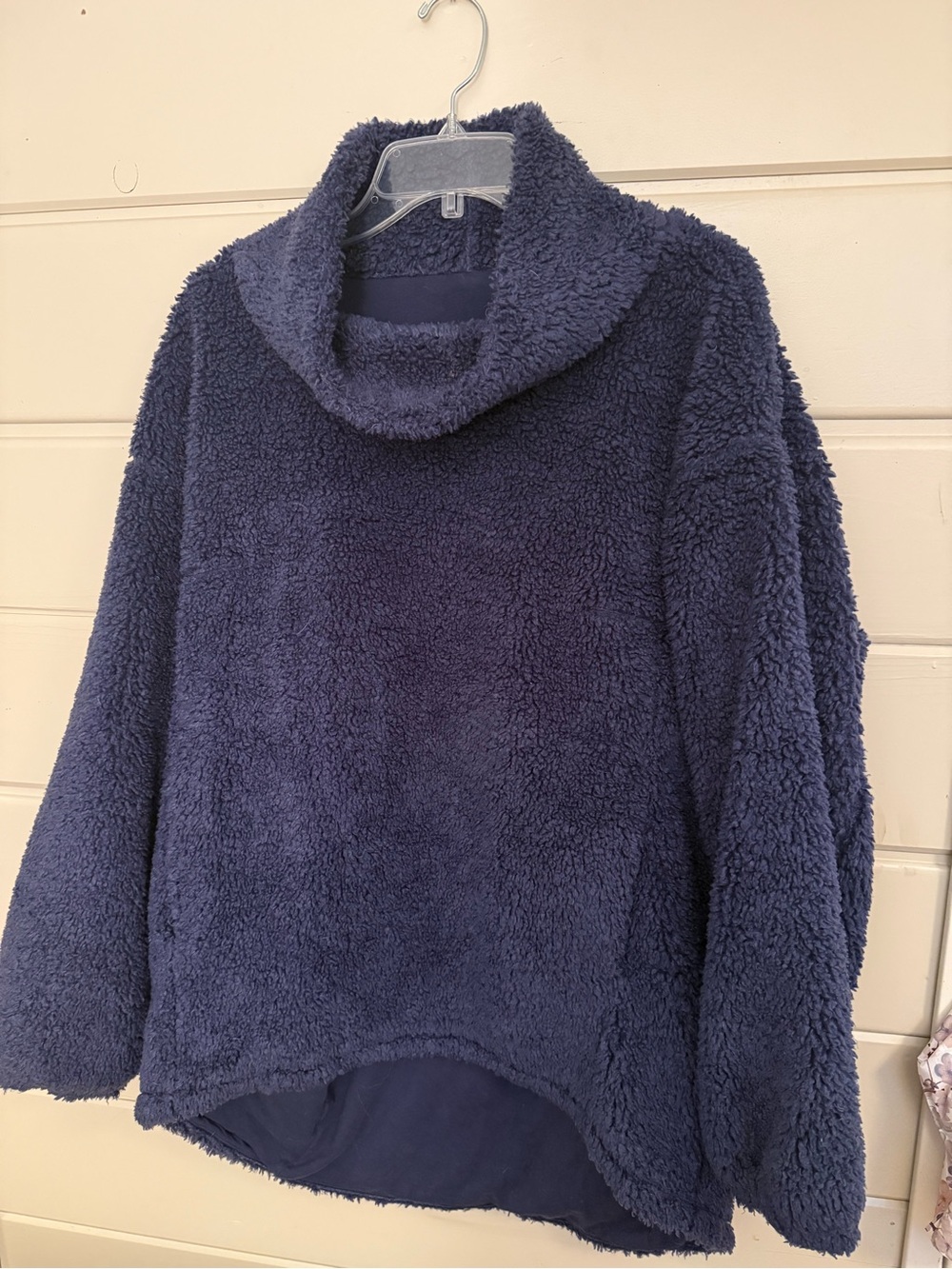 Lululemon Sherpa  Funnel Cowl Neck Sweater - Navy